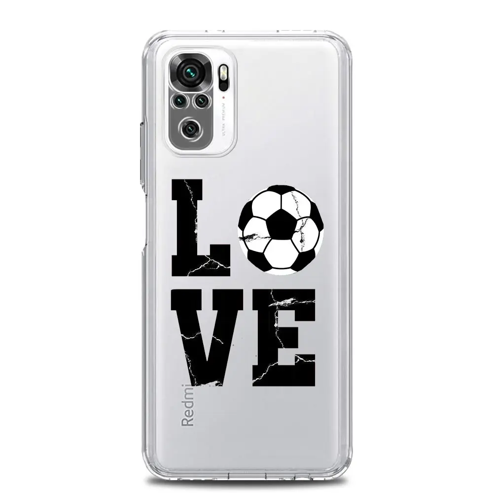 Argentina Soccer 10 Clothing Phone Case For Xiaomi Redmi Note 12 5G 9S 9 8 10 11 Pro Plus 4G 9T 8T 10C 9C 9A 7 Pro Clear Cover