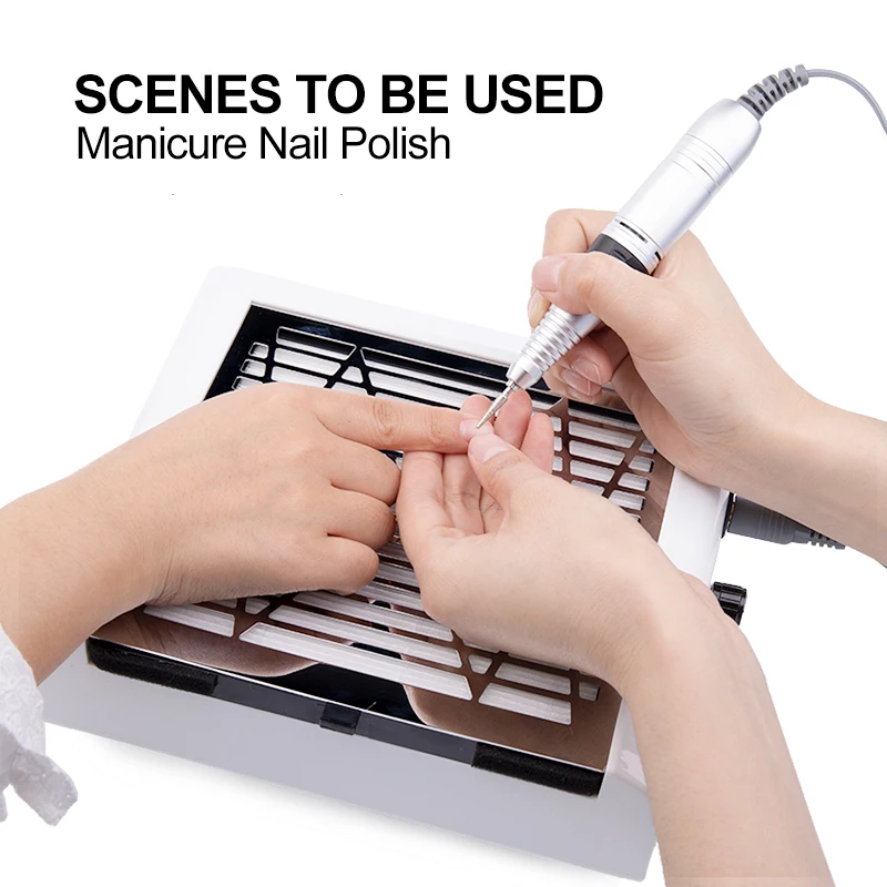 

Nail Dust Collector Desktop Cleaner For Nails 150W Dust Absorber Professional Manicure Machine Vacuum Cleaner Art Salon Tools