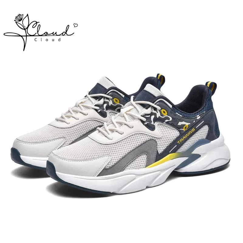 

2024 New Plus Size Casual Sports Men's Full Palm Cushioned 45 Running Sports Men's Fall Mesh Surface Breathable Casual for Men