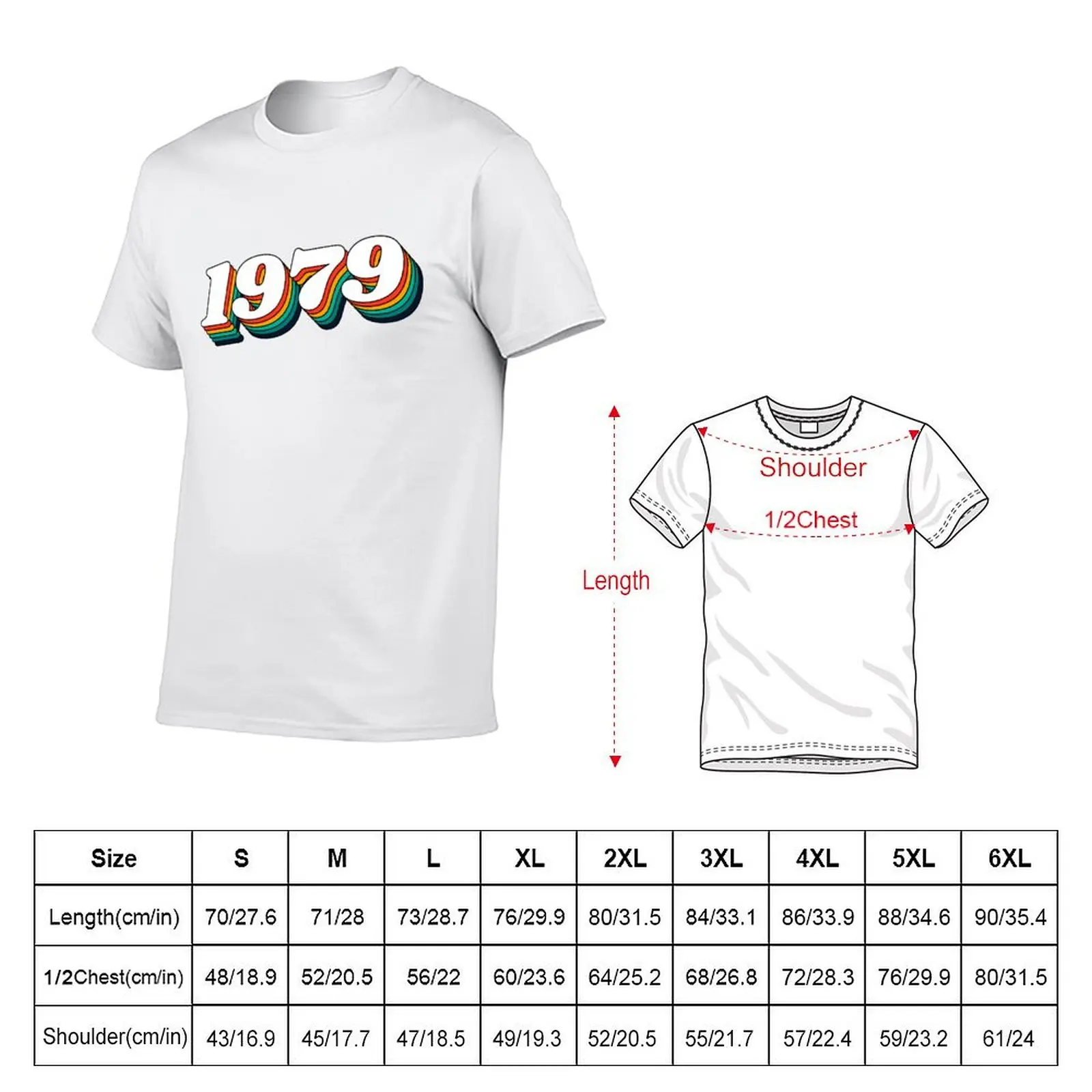 1979 Retro Label, 1979 Vintage Birthday T-Shirt t shirts for man graphic vintage t shirt for man T-Shirt