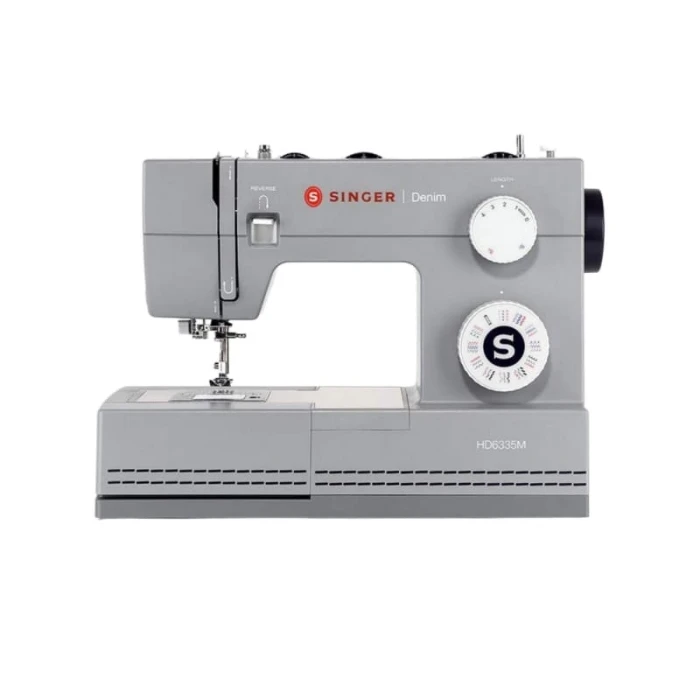 Máquina de Coser Singer Heavy Duty Denim 6335M para Tejidos Gruesos con 32 Puntadas y Ojal Automático