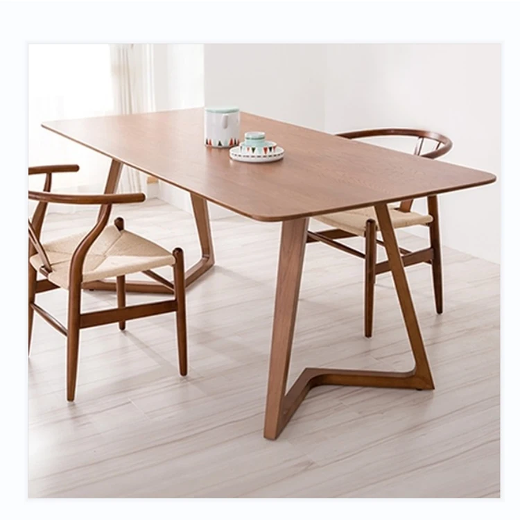 Mini modern style furniture wooden square coffee tea table solid wood tea table set