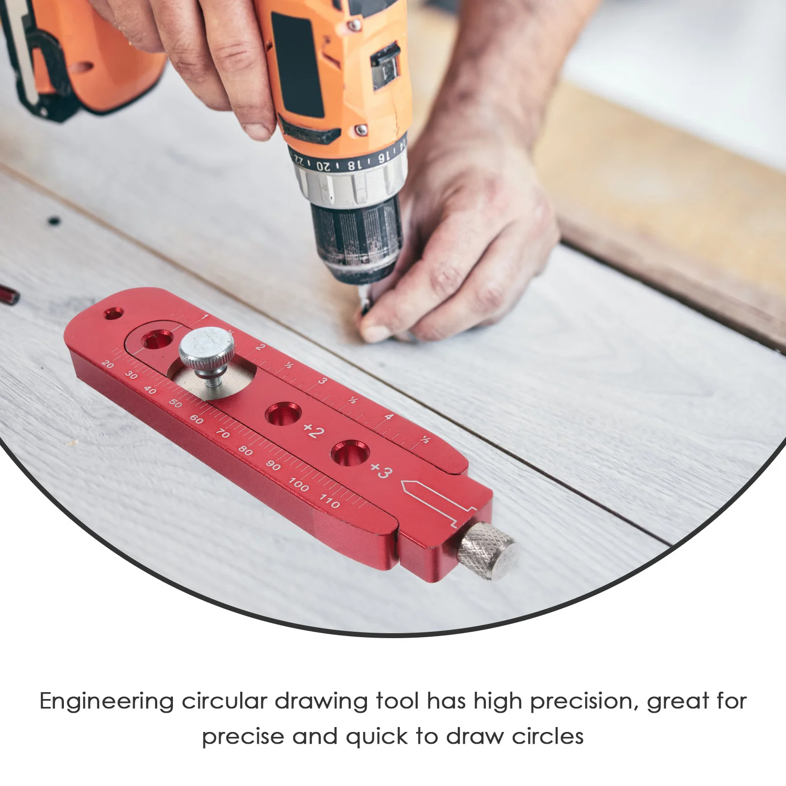 أداة قابلة للتعديل بوصلة النجارة مع موازين شفافة لتخطيطات الدائرة الدقيقة والخط الهندسي