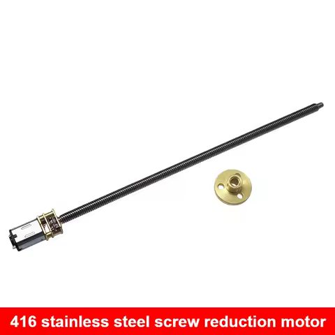 N20 Quality Guide dc gear Motor 3V6V12V Stainless steel Fast thread Flange Shaft T5DIY Lift platform Conveyor belt thread Flange