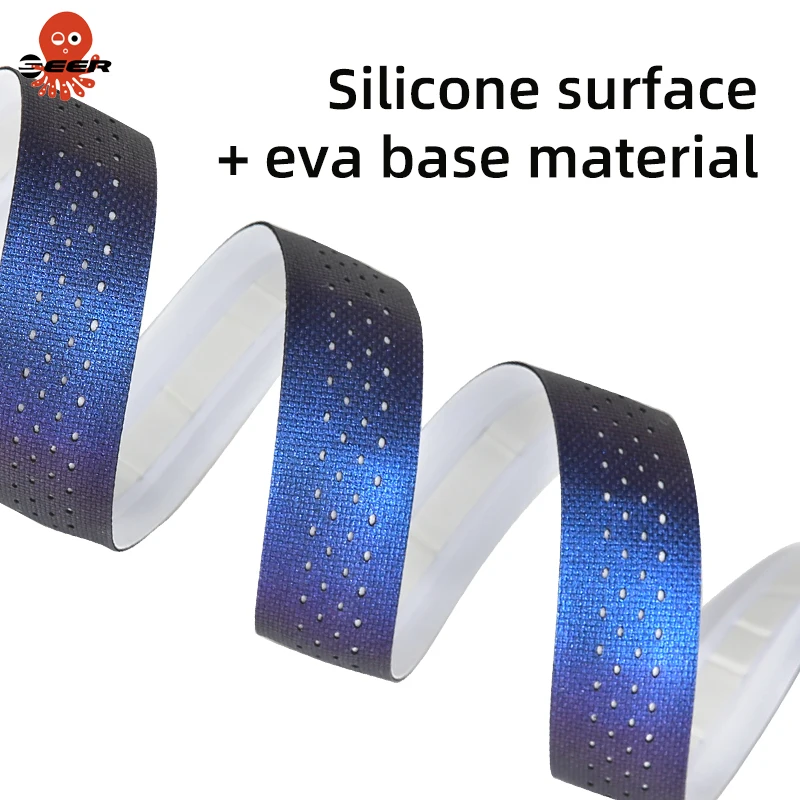 1 paio di nastro per manubrio per bici da strada nastro per manubrio in Gel di Silicone antiscivolo assorbimento degli urti nastro per barra da