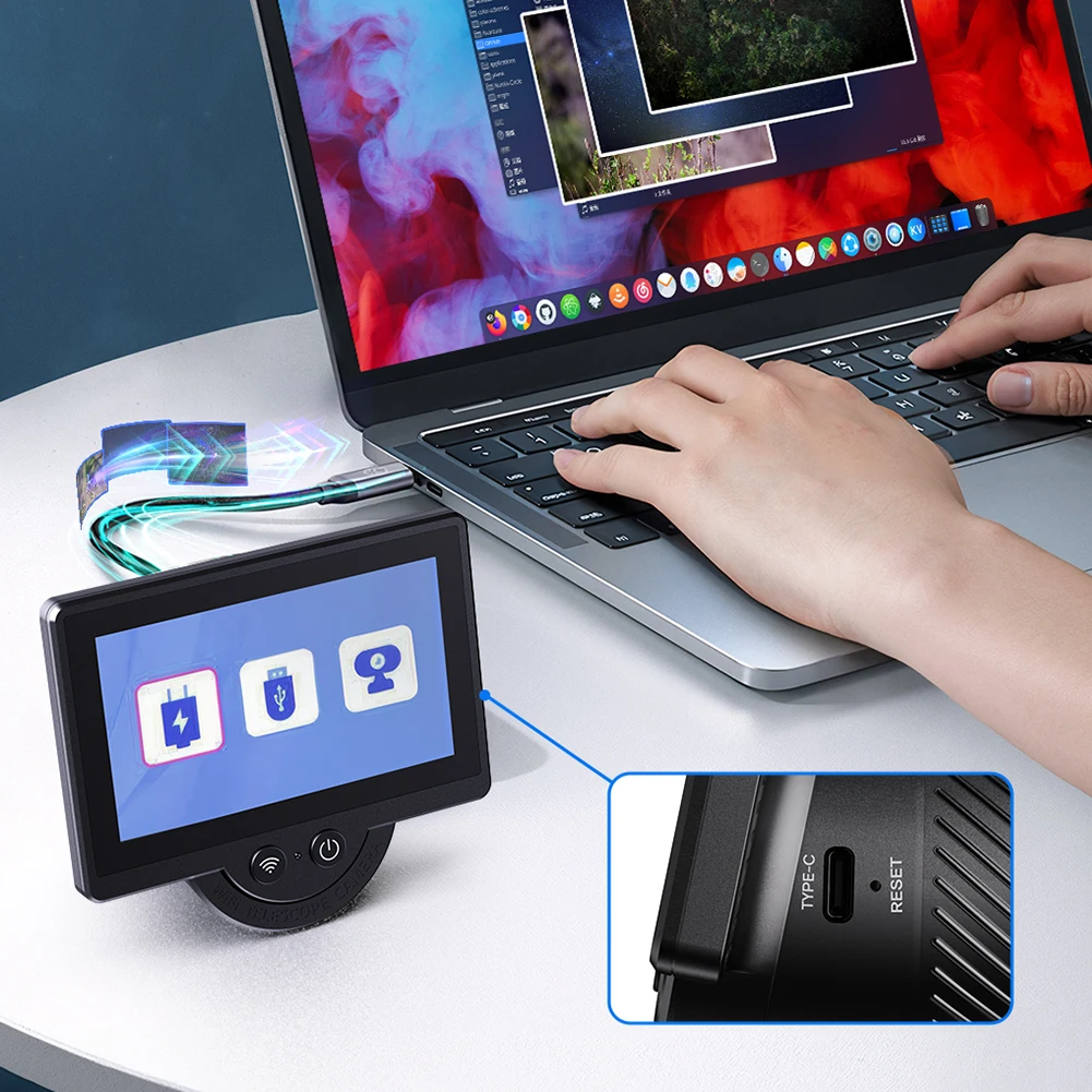 

Электронный окуляр с Wi-Fi и 4,3-дюймовым IPS-экраном, цифровой окуляр для телескопа, аксессуары для астрономических телескопов