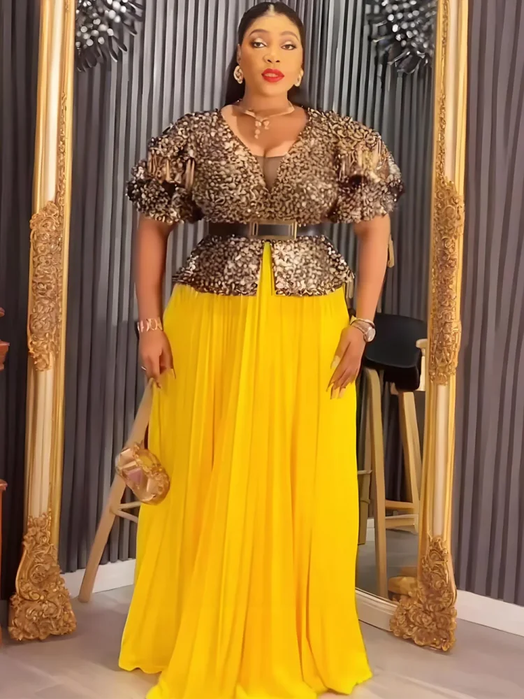 

African Dresses For Women Vetement Femme Dashiki Abaya Maxi Dress Africa Clothes Dashiki Ankara Wedding Dresses Autumn New