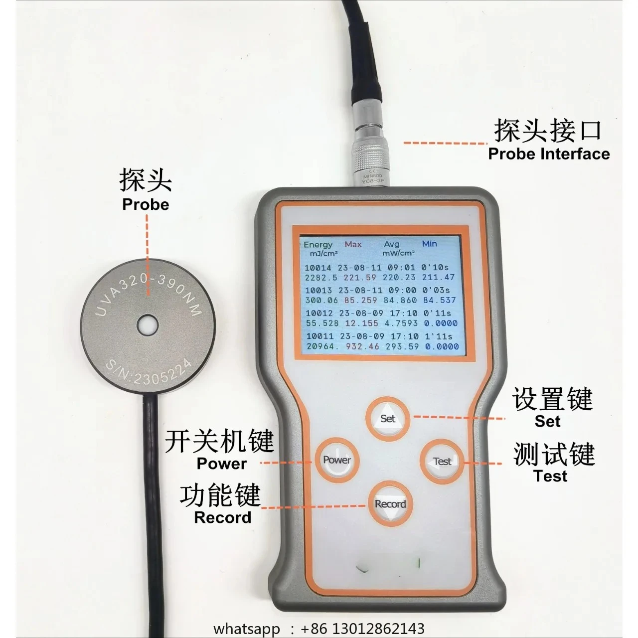 

2026 NEW UV Illuminometer Radiometer Power Energy Meter Intensity LED UVC Germicidal Lamp ZJ-5800