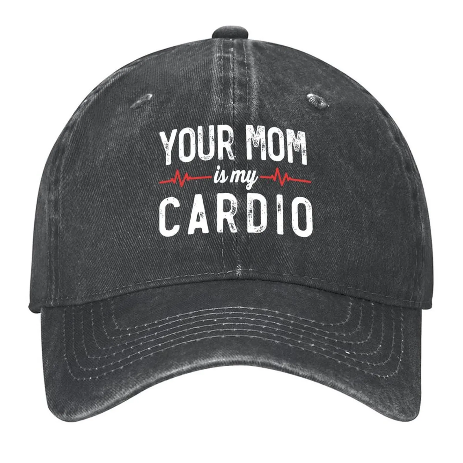 Divertido que dice tu mamá es mi cardio | Me encanta las mamás calientes gorra de béisbol sombrero personalizado sombrero de caballo nuevo en el sombrero de béisbol hombres mujeres