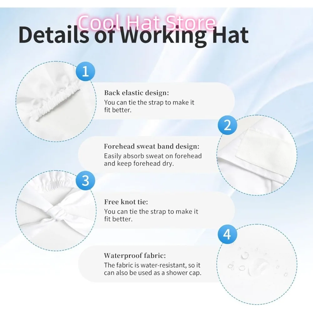 الرياضيات الملونة منصات هندسية الصيغ حسابات تنفس فرك قبعة للممرضات والأطباء قبعة العمل قابل للتعديل مع #6