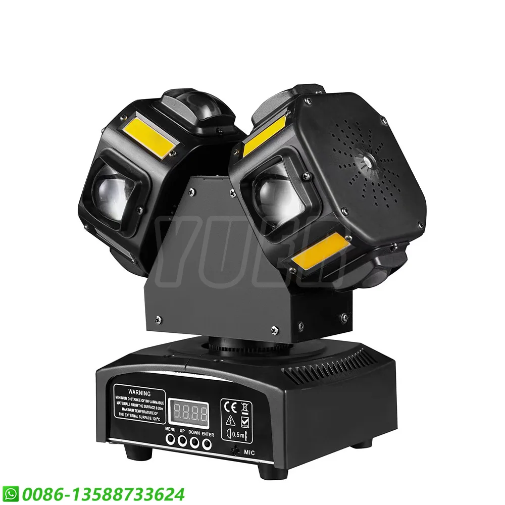 Movendo LED Strobe Light, 2 Cabeças, 8x10W, RGBW, RG Laser, 8x5W, Luz Dourada, DMX512, Decoração Do Partido, Iluminação Do Palco Do Casamento, DJ Disco, Novo