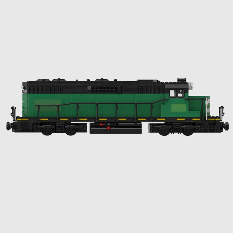 1019PCS MOC City Transportation Diesel Locomotive Traction Train Model Custom Puzzle Bricks DIY Creative Assembly Kids Xmas Gift