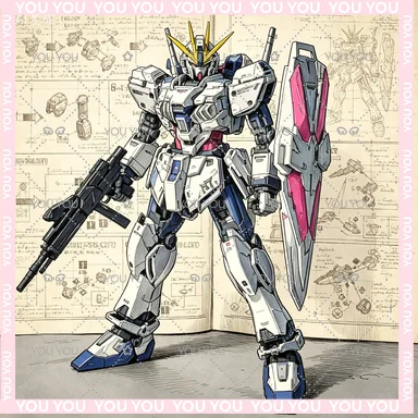 

【IN STOCK】Grassland MODEL MG 1/100 RX-9 NARRATIVE Nt Ver.Ka Assembly Model Collectible Anime Action Figures Model Gifts Toys