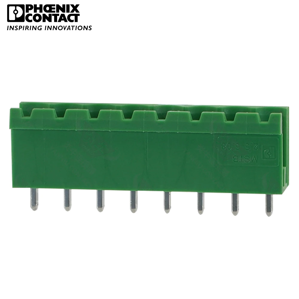 5.08mm Original Genuine Phoenix Contact Connector PCB Pluggable PLUG-IN Terminal Block 8 Pin MSTBV 2.5 G 5.08 1758076 12A 320V