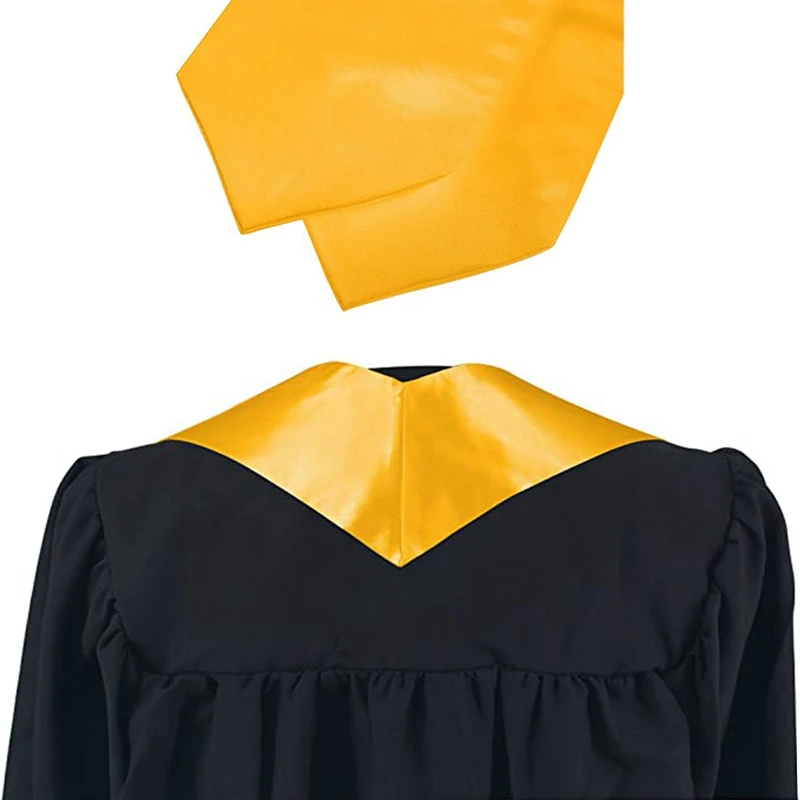 Cinturón de satén Unisex para graduación, chal de Honor de Color sólido, bufanda para hombre y mujer, 59 pulgadas, 1 paquete, 2024