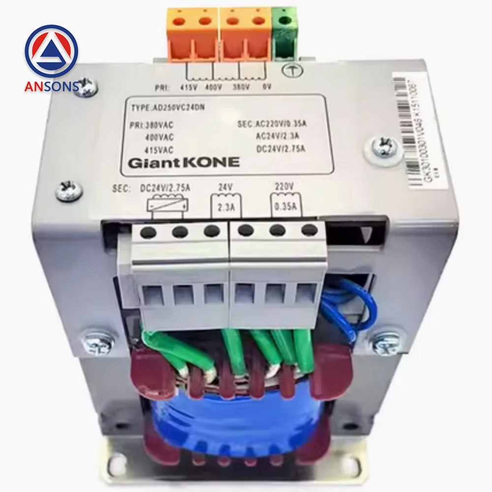 AD250VC24DN DC 24V 220V GiantKONE Escalator Control Cabinet Transformer Ansons Escalator Spare Parts