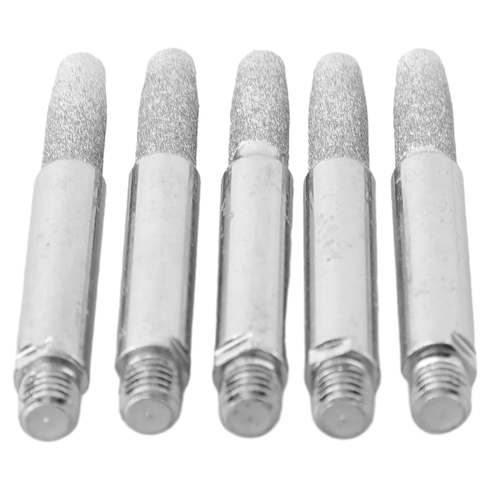 

5pcs/set Chainsaw Sharpener Accessories Coated Grinding Head Cylindrical Burr 4/4.8/5.5mm File Sharpening Tools