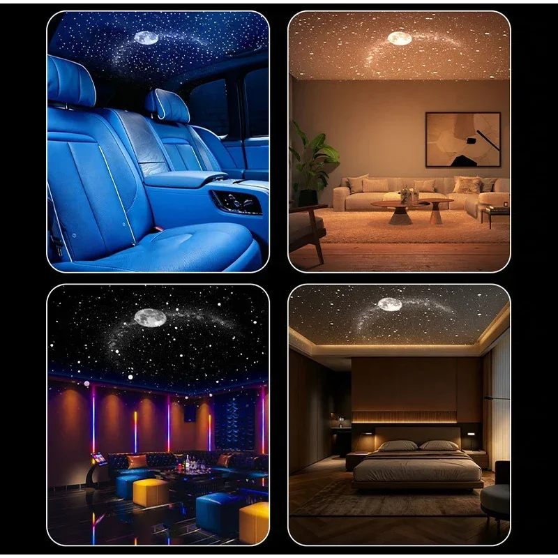 TINSOL USB Sternenhimmel-Projektor Auto-Atmosphärenlicht Geeignet für Autos Zuhause Schlafzimmer Nachtlicht Romantisches Galaxie-Atmosphärenlicht – Detail 9