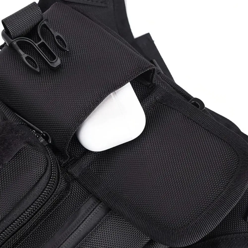 

Регулируемая спортивная сумка-жилет, многофункциональная водонепроницаемая нагрудная сумка, легкая сумка-жилет из ткани Оксфорд для бега