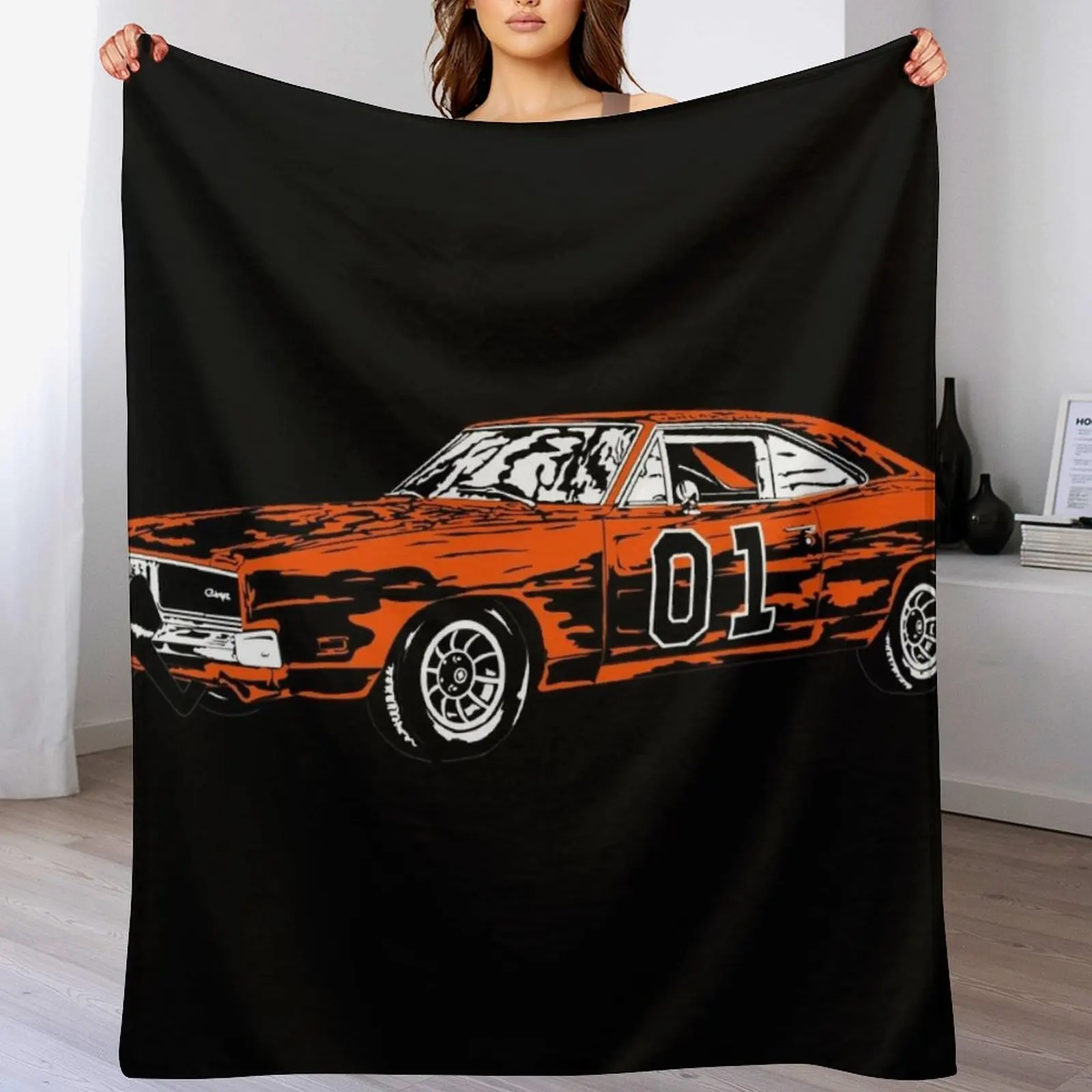 The Dukes Of Hazzard General Lee Throw Blanket Nap Blankets For Baby Blankets