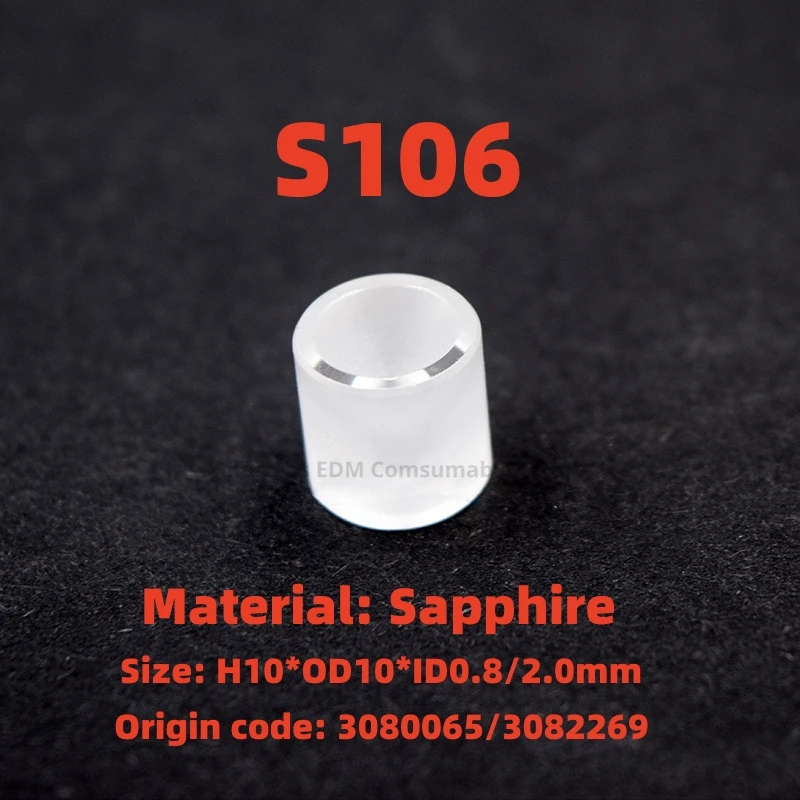 Máquina de Sodick Parte o Guia S106 0.8 mm 2.0 mm do Fio da Safira do Guia do Diamante 3080065 3082269 para o Fio de Sodick Ssg Cortou a Máquina de Edm a