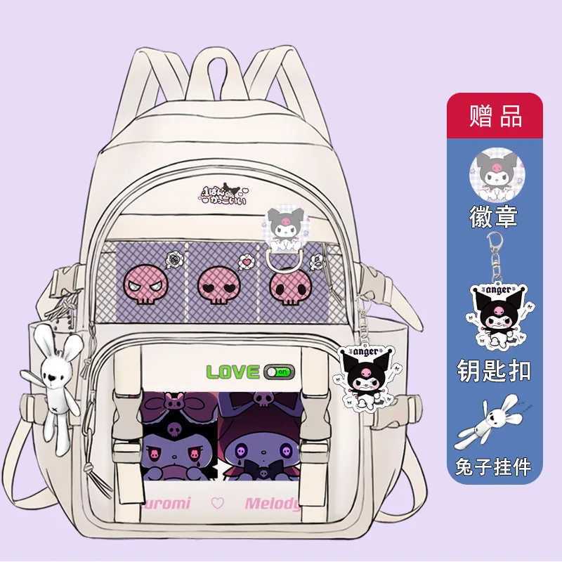 

Sanrio New Clow M Student Schoolbag Casual and Lightweight Waterproof Stain-Resistant Cute Large Capacity Backpack