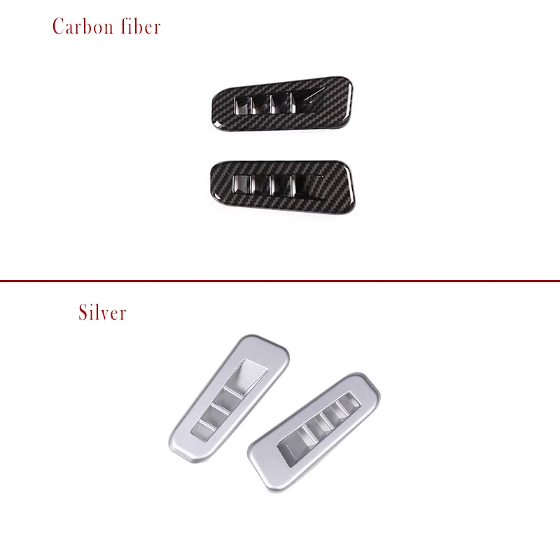 For Hummer H2 2003-2007 ABS Carbon Fiber Car Door Air Outlet Frame Decorative Sticker Car Interior Accessories image 2