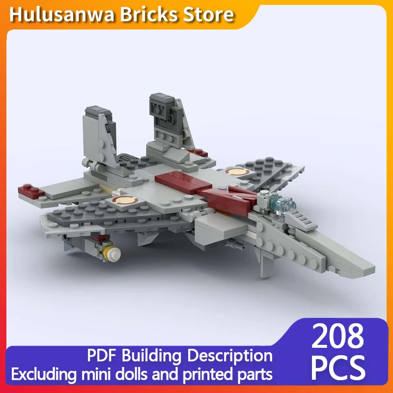 

F-15 Military Fighter Jets Model MOC Building Bricks War Equipment Modular Technology Gifts Holiday Assemble Children Toys Suit