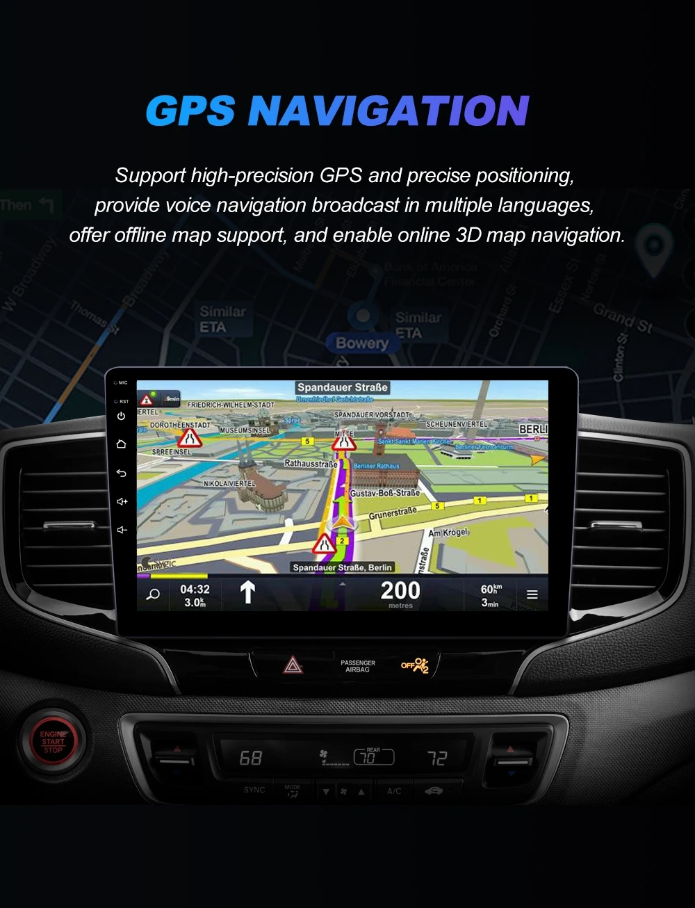 Kabelloses CarPlay Android Auto Autoradio für BMW 1er 3er E81 E82 E87 E88 E90 E91 E92 E93 Multimedia-System Autoradio CD – Detail 13