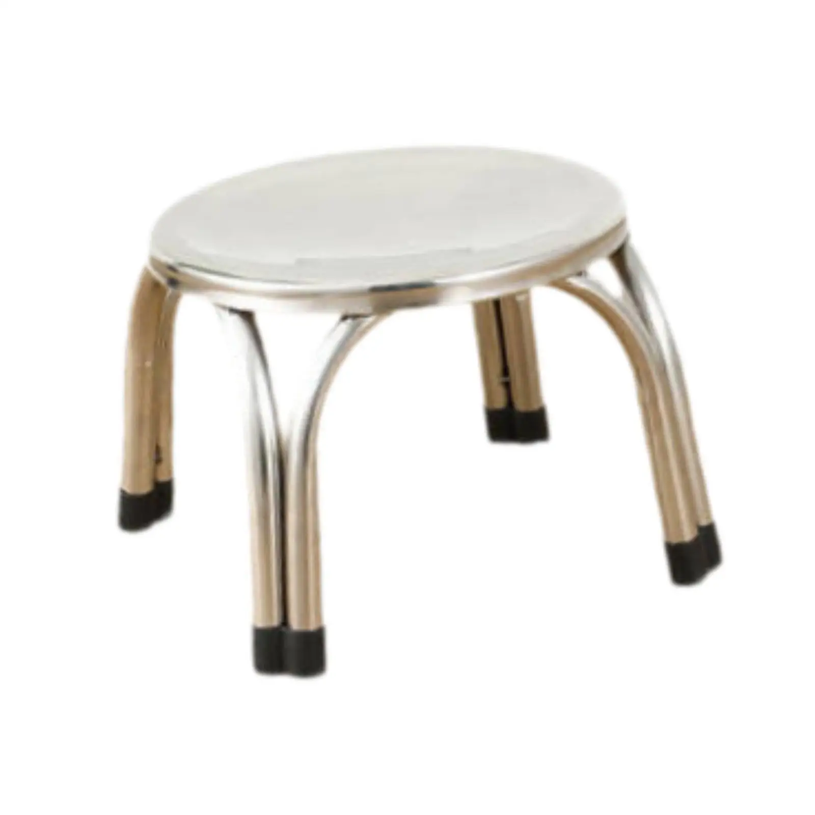 Taburete apilable Taburete de metal Silla multiusos Taburete redondo Acero inoxidable