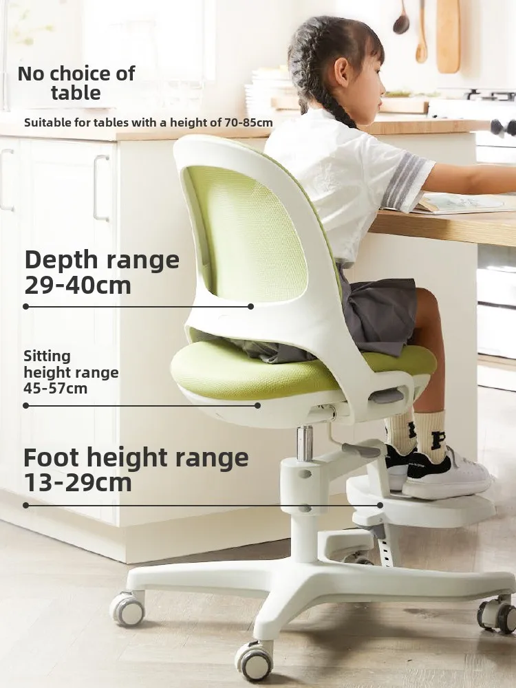Study chair corrects sitting posture, can be lifted and adjusted, chair with pedal writing seat