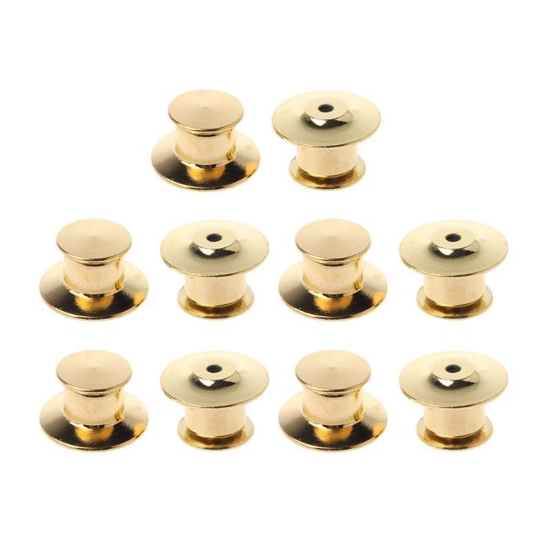 

10 Pcs Practical Metal Pin Backs Small Household Gadgets Pin Keepers Backings