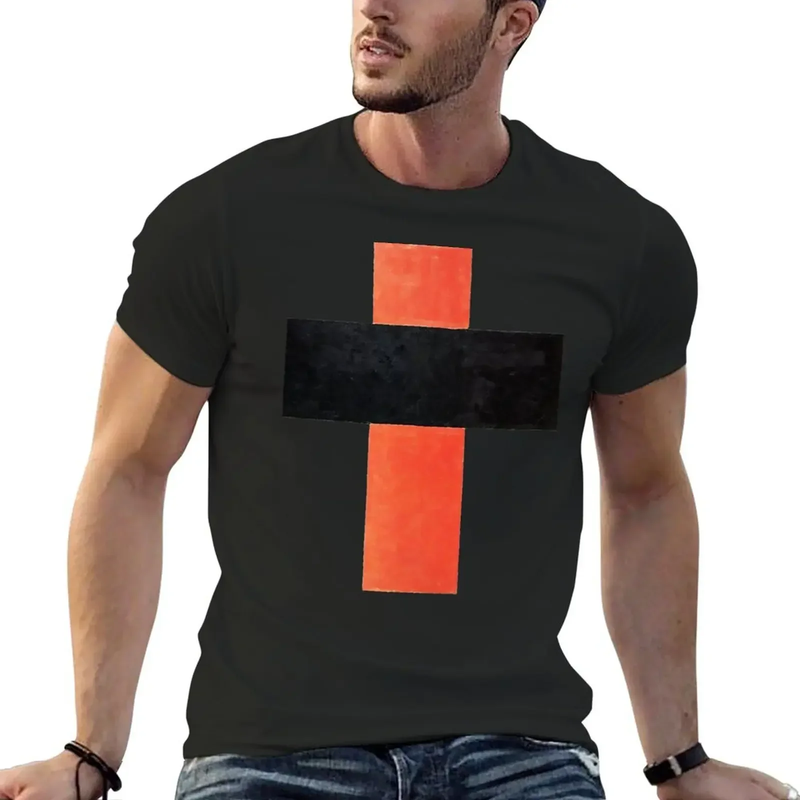 Kazimir Malevich Suprematism Cross Painting -HD T-Shirt customizeds korean fashion quick-drying anime shirts men