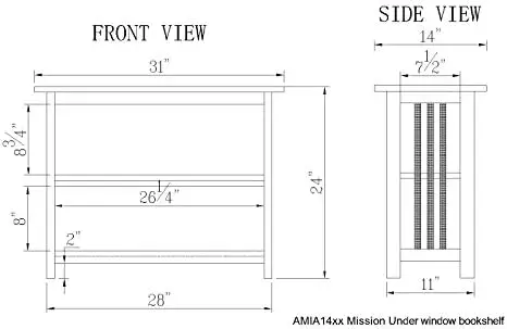 Mission Bookshelf, Espresso