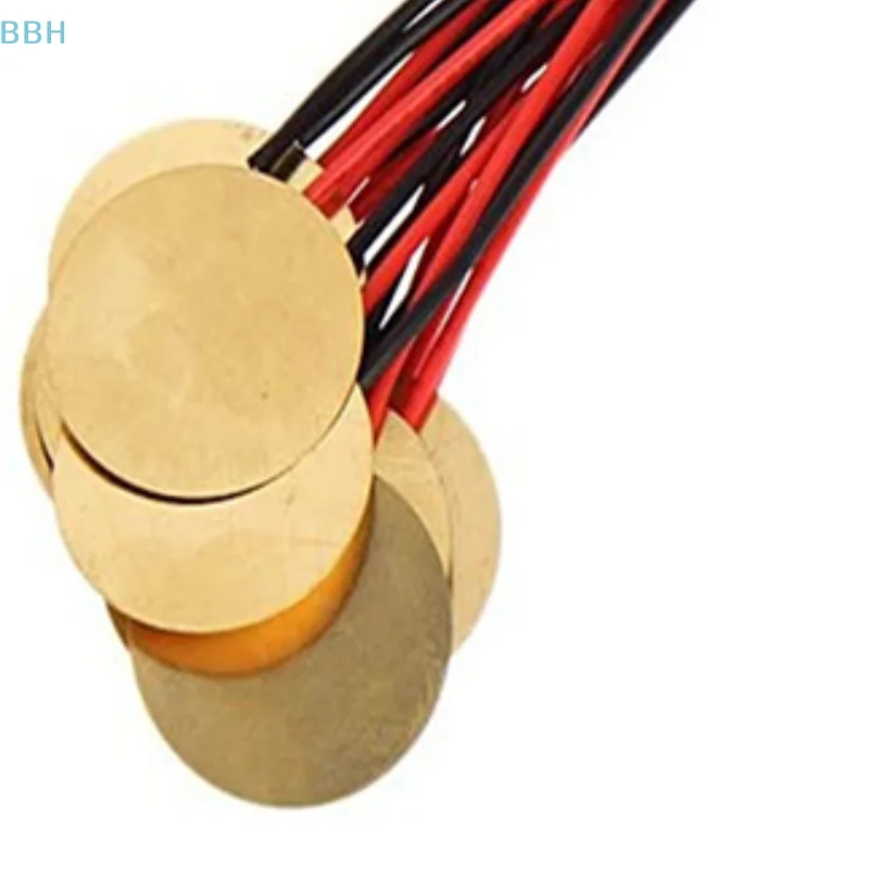 10pcs For Audio Buzzer Piezoelectric Piezo Ceramic Wafer Plate Dia 12/15/18/20/27/35/50MM With Wire Buzzer Loudspeaker