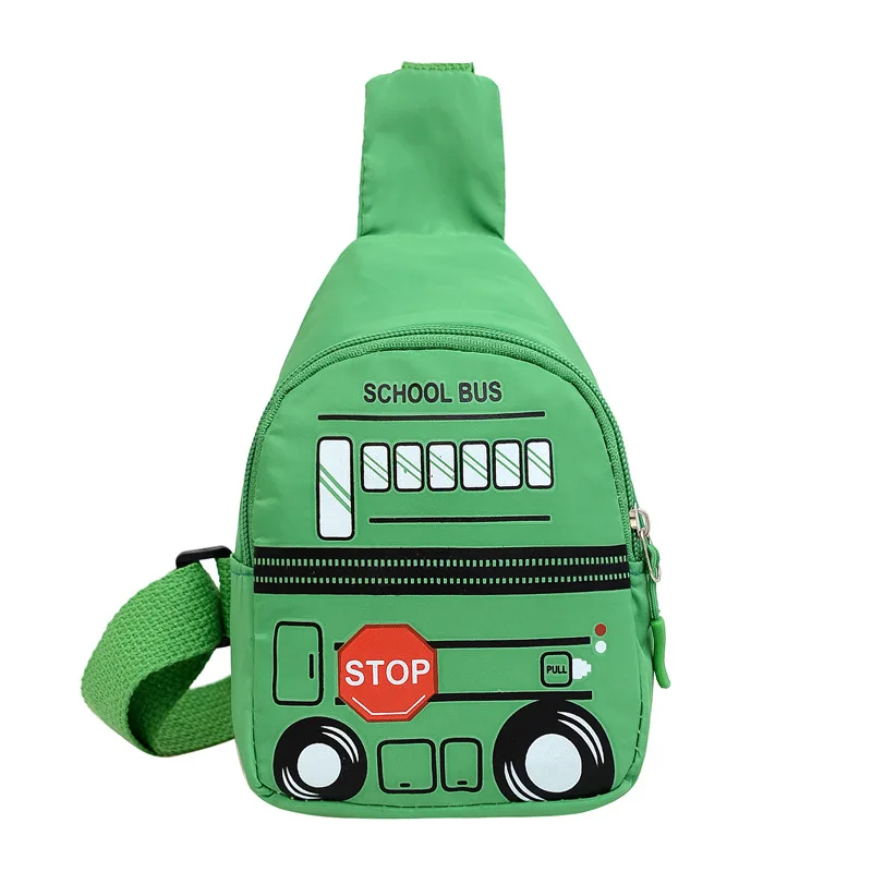 Kids Chest Bag for Girl Boy Children Bag Korean Cute Car Printed Crossbody Fashion Purse Waist Back Pack Sport Belt Shoulder Bag