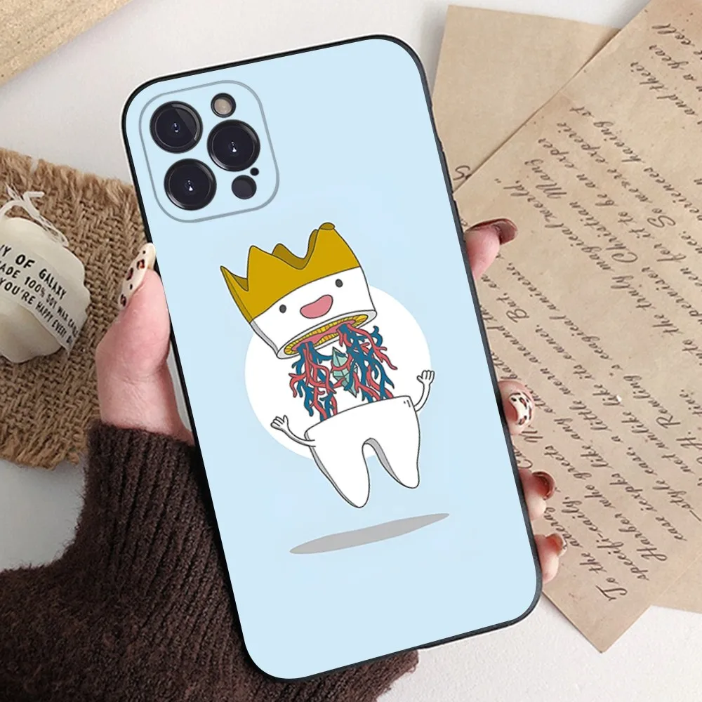 The Dentist Tooth Phone Case For IPhone 16 15 14 13 12 Mini 11 Pro XS Max X XR SE 6 7 8 Plus Soft Silicone Cover