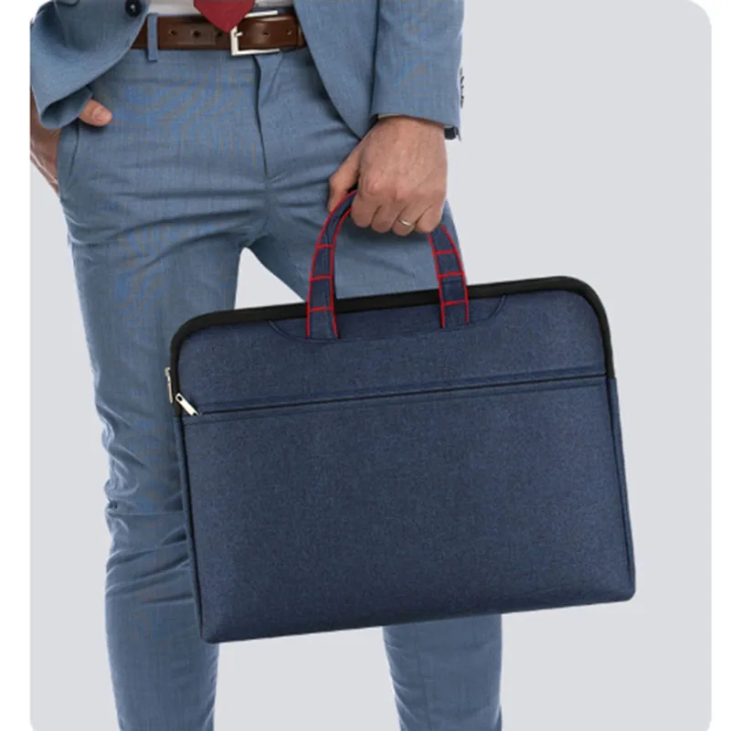 Portable Office Travel Briefcase Tote Waterproof PC Laptop Computer Bags Business File Carry Bag Oxford Cloth Large Capacity