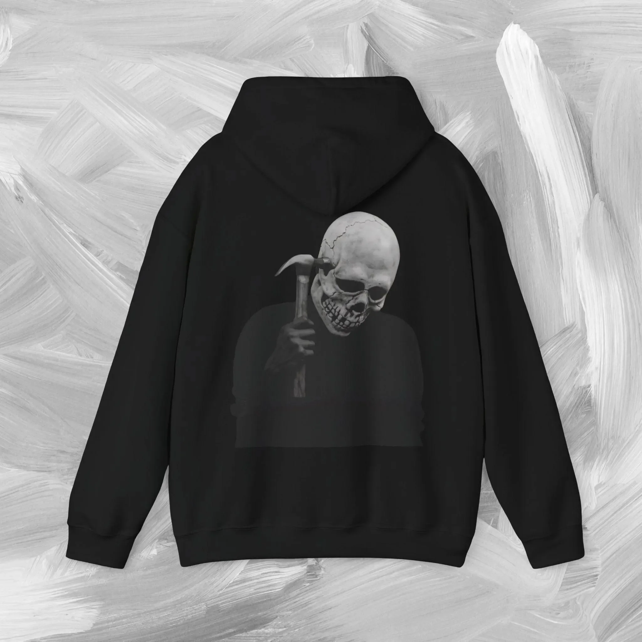 

Осенне-зимний стиль, хлопковая толстовка с жутким черепом и молотом для вас в острых и нетрадиционная мода во время холодных сезонов