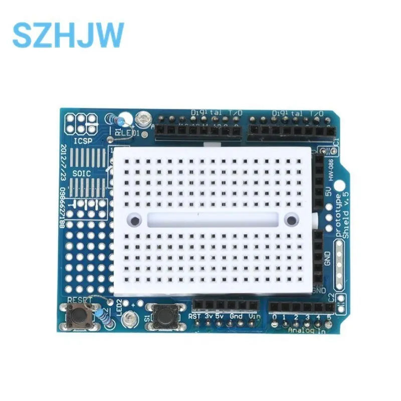 Smart Electronics UNO Proto Shield Prototype Expansion Board With SYB-170 Mini Breadboard Based For Arduino UNO ProtoShield DIY