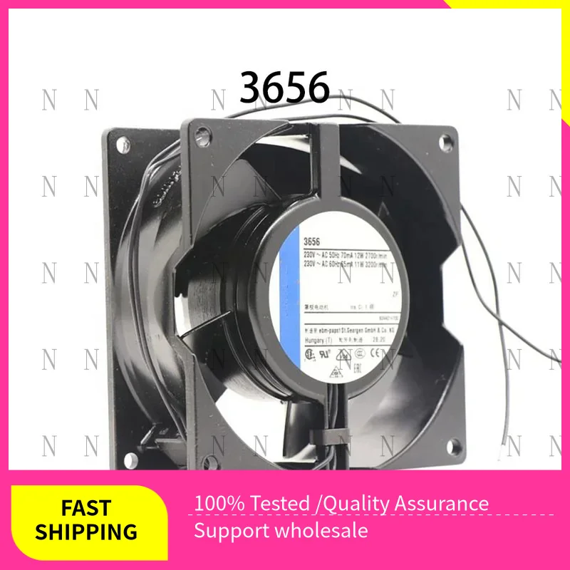 

YJJ New for Ebm-paps 3656 230V 70/65mA 2700RPM 2-Wires 90*90*38MM Chassis Cooling Fan