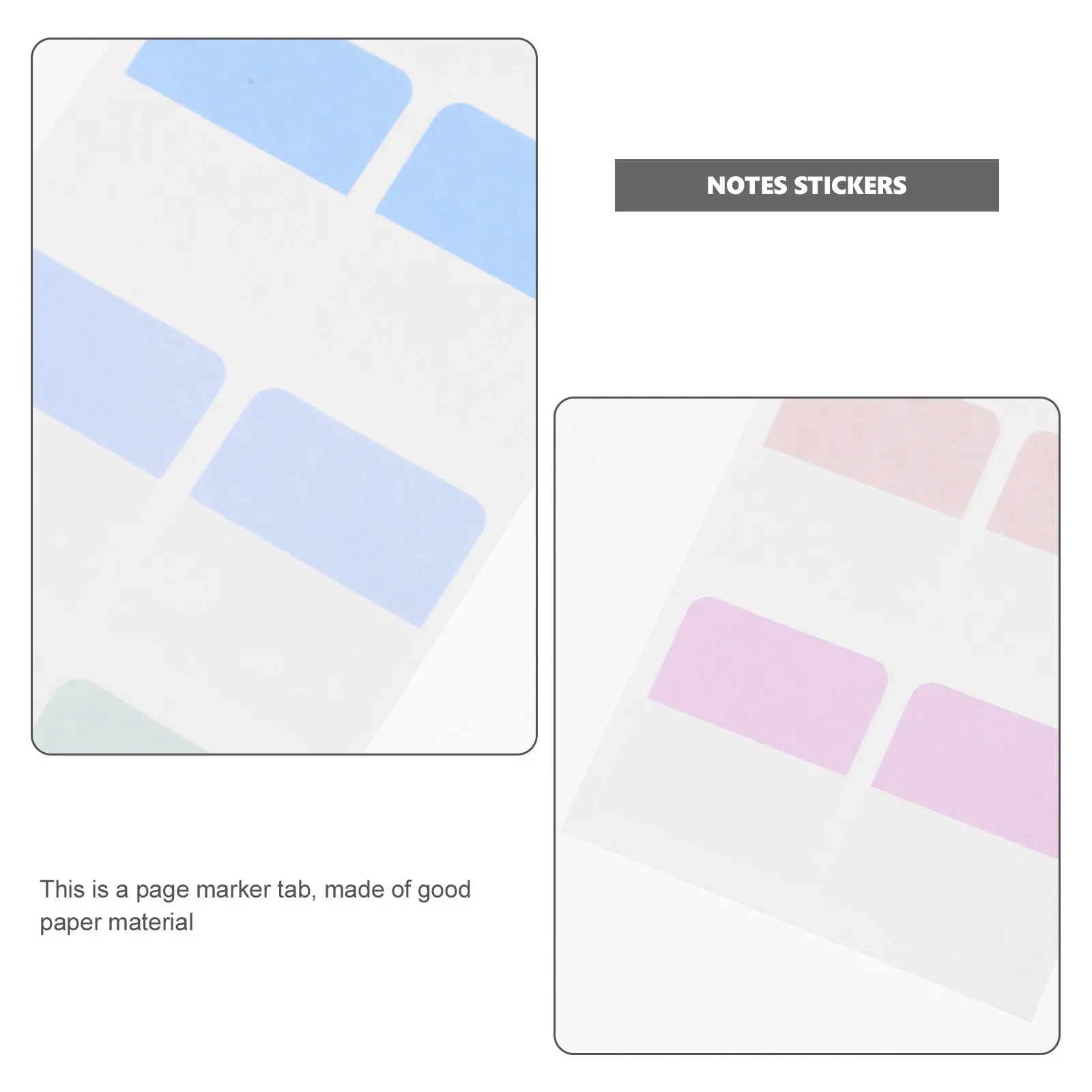 640Pcs Paper Page Markers Sticky Tabs for Notebook Indexing Book Annotation School Office Study Writable Portable Lightweight