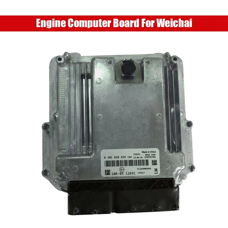 0281020410 Car Engine Computer Board ECU EDC17V44 612640080460 For Weichai