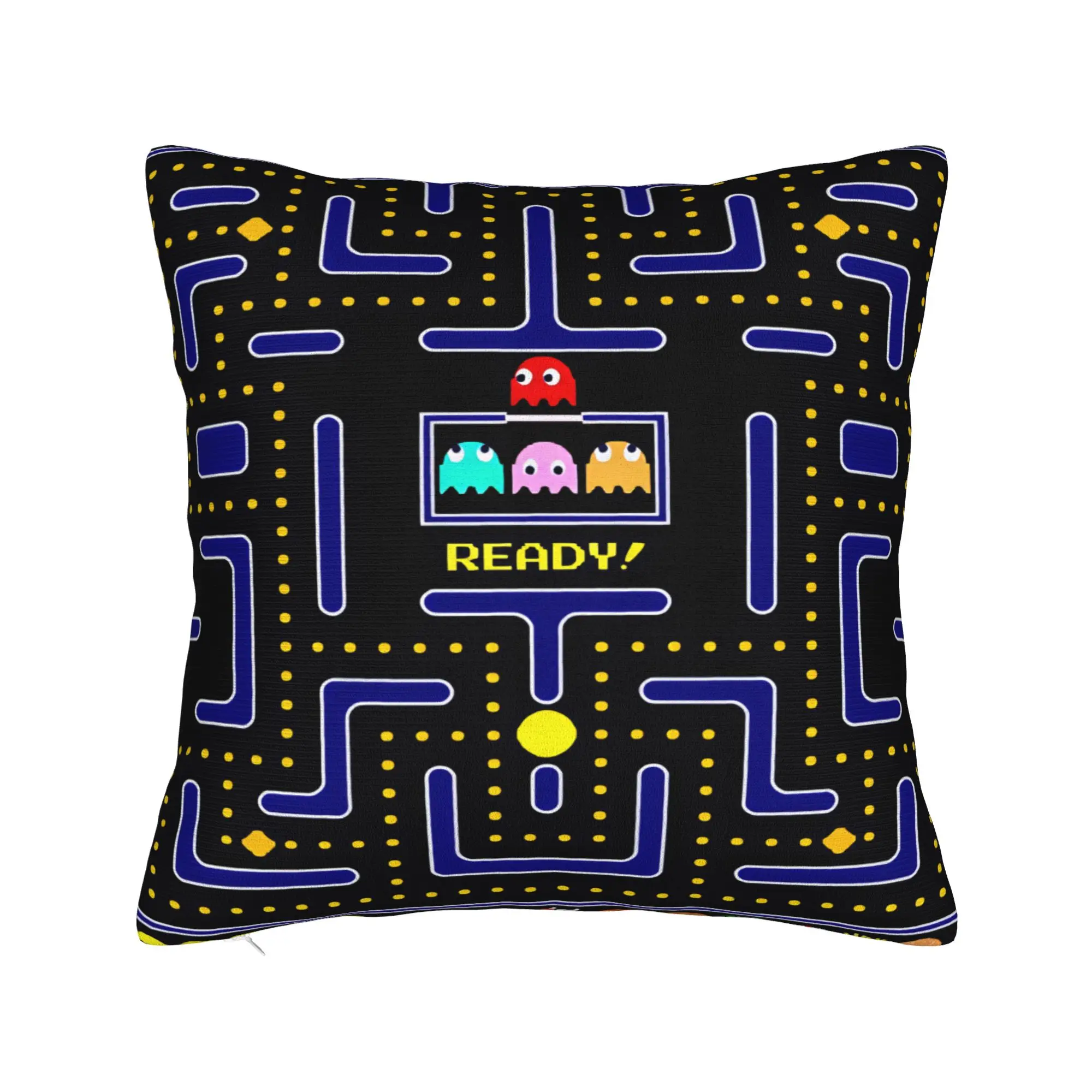 Pac-Man Snack Pillow Cover  Design Cushion Cover Fashion Pillow Case For Sofa Bedroom Home Decor