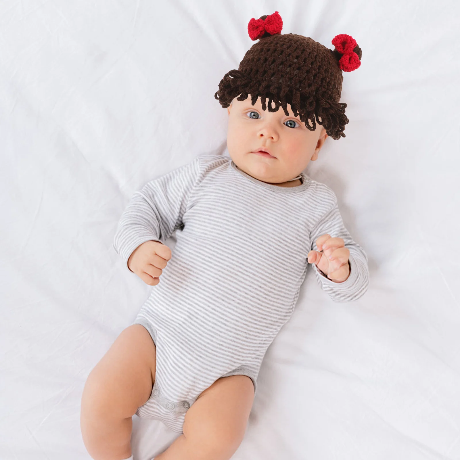 

Детская шапка, детская вязаная мягкая шерстяная зимняя теплая вязаная шапка для маленьких девочек, шапки с эластичной оправой для новорожденных, шапки для младенцев