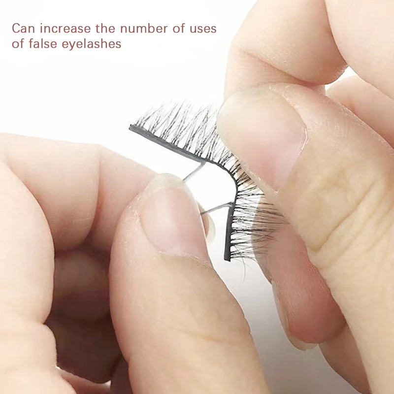 10/20/34pcs Reusable Self-Adhesive Self Adhesive Lash Strips Glue Free Self Adhesive Glue Strips Natural Look Makeup Tools