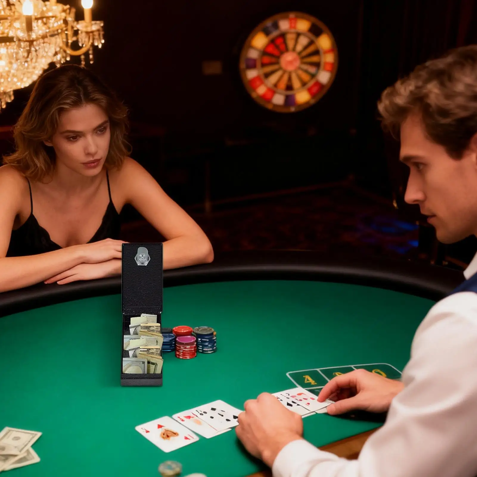 صندوق المال المحمول لعبة التحكم في الميزانية الأمنية صندوق المال الصغير للأطفال بنين بنات سفر المنزل داخلي عيد الميلاد مكتب عيد ميلاد #2