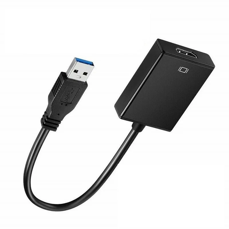 USB 3.0 To HDMI-compatible Converter Adapter Cable USB To HD External Video Card Multi Monitor Adapter for Windows 7/8/10 Laptop