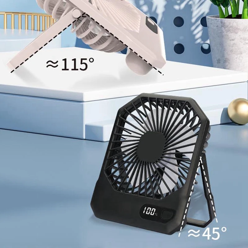 Personal Fans Small Desk Fan Portable, Travel Fan With Power Bank,3 Speeds Personal Fan Quiet Fan For Outdoor