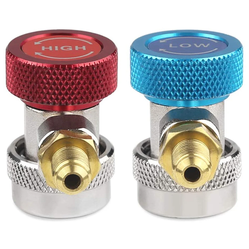 R134A Lage/Hoge Koppeling Set Koper H/L Spruitstuk Connector Hoog Lage Adapter Airconditioner Koelvloeistof Airconditioning Accessoires